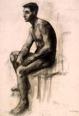 Hombre sentado - Oscar Tusquets Blanca