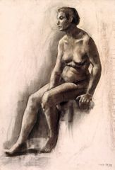 Pepa sentada - Oscar Tusquets Blanca