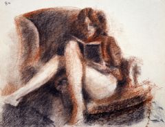 Anna leyendo - Oscar Tusquets Blanca