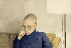 Anna con lápiz y TMC - Oscar Tusquets Blanca