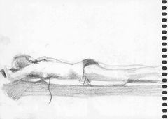 Chica tumbada - Oscar Tusquets Blanca