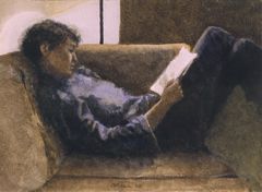 Anna leyendo - Oscar Tusquets Blanca