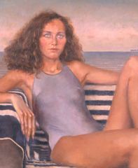 Mujer frente al mar - Oscar Tusquets Blanca