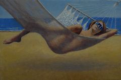 En la hamaca (pequeño) - Oscar Tusquets Blanca