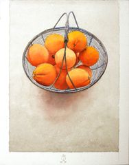 Cesto de naranjas en planta - Oscar Tusquets Blanca