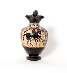 Oinochoe con guerrero a caballo - Oscar Tusquets Blanca